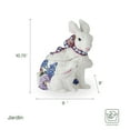thumbnail image 6 of Fitz and Floyd Jardin Rabbit 10 3/4 in Cookie Jar, 6 of 9