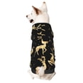 thumbnail image 5 of Uemuo Christmas Gold Deers for Winter Dog Hoodie Sweatshirts with Pockets Warm Dog Clothes for Small Dogs Chihuahua-Small, 5 of 8