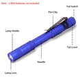 thumbnail image 3 of 3 5pcs pen flashlight, pen flashlight with clip, Mini Pocket flashlight Small Pen flashlight Check flashlight battery not included, 3 of 8
