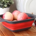 thumbnail image 4 of Storage Bag Fruit And Vegetable Basket Folding Filter Square Draining Basket Collapsible Colander Kitchen, 4 of 5