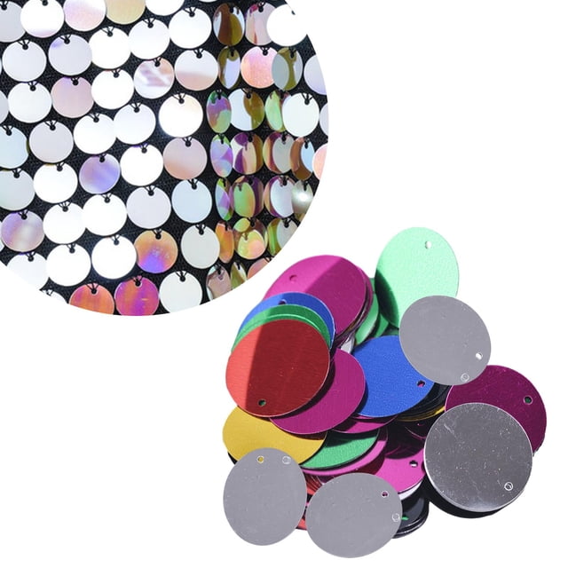 Conjunto de Accesorios de Vestido BLESIY Lentejuelas Sueltas Redondas y Planas 85x20mm Multicolor