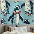 Chilfamy Tapestry Wall Hanging Cute Penguin Tapestries Aesthetic Winter