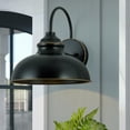 thumbnail image 5 of C Cattleya 1-Light Black Outdoor Barn Light with Gold Edges, 5 of 5