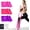 Gradient Pink, variant on Flat Resistance Bands Set, Latex Free Flat Elastic Exercise Stretch Bands for Stretching, Flexibility, Pilates, Yoga, Ballet, Gymnastics, Rehab, Workout, , Purple, Blue (3 Pack, 5 FT long)