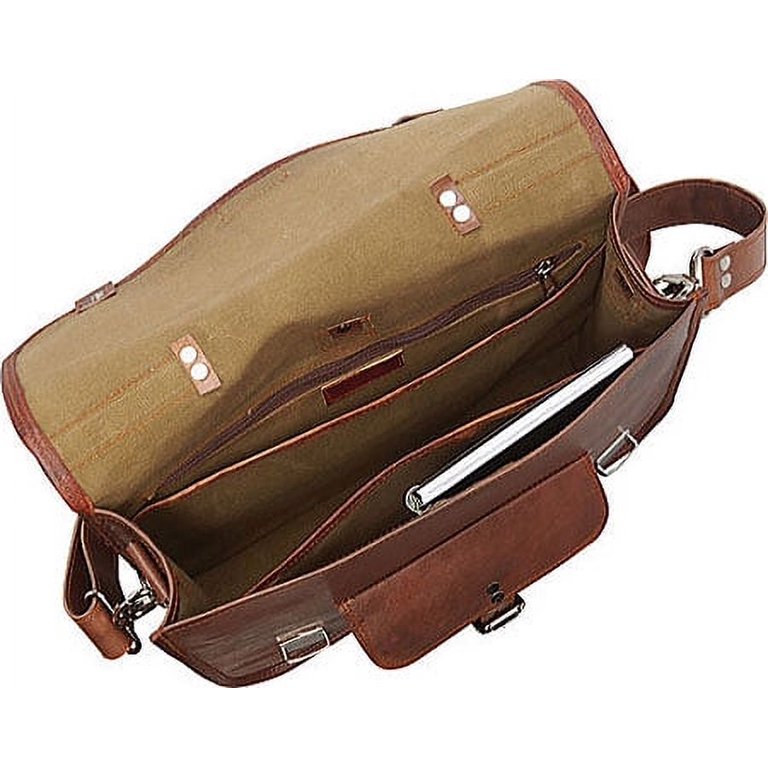 Sharo Genuine Leather Wide Three-in-One Backpack/Brief  display picture 3