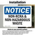 thumbnail image 3 of (2 Pack) Non-RCRA And Non-Hazardous Waste OSHA Notice Sign 24 Inch X 18 Inch Vinyl Label Decal Sticker Weather Resistant, UV Protected for Workplace, Business, and Construction Site,, 3 of 7