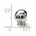 thumbnail image 4 of Fancy Bead White Sterling Silver Themed 10.91 mm 8.18 Reflections Skull Bead, 4 of 4