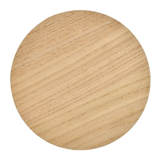Plaid Wooden Circle Turntable for Arts and Crafts