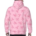 thumbnail image 7 of Daiia Pink Bows for Men's Fashion Hoodies & Sweatshirts with Kangaroo Pocket Hooded Sweatshirt Breathable & Moisture Wicking-Large, 7 of 7