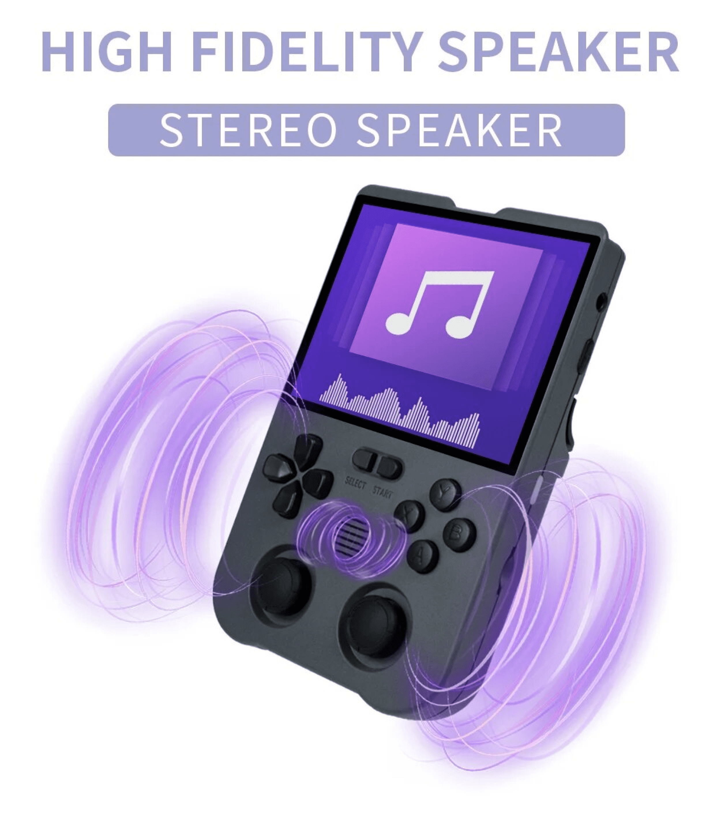 XU10 Handheld Game Machine Portable Retro Nostalgic Arcade Open Source PSP Analog Game Machine Handle (Purple)