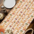 thumbnail image 2 of Thanksgiving Pumpkin Table Runner, Autumn Thanksgiving Kitchen Dining Table Decoration for Home Party Decor 13x72 Inches, 2 of 9