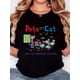 thumbnail image 1 of Women's "Pete the Cat" Graphic T-Shirt | 100% | Casual Round Neck | Short Sleeve | Vibrant Classroom Cartoon Print | Machine Washable | All-Season Comfort Fit | Retro Minimalist Style, 1 of 7