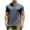 Gray, variant on MIUOWANP Men's Vintage Sports T-shirts Men's Sports Top Solid Color Lapel Short Sleeved Men's Breathable Top Short Sleeved Lapel Top/shirt