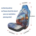 thumbnail image 2 of Lsque Cartoon Train Hot Air Balloon Pattern Car Seat Covers for Front Seats , Waterproof Seat Covers for Cars, Sporty Front Seat Covers,Car Seat Cover Protector Front Seats, 2 of 5