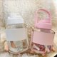 thumbnail image 3 of ? Botellas de agua de vidrio de 32 oz, lindas botellas de agua Kawaii transparentes con correa de pajita, botella de agua de gran capacidad, jarras deportivas portátiles para bebidas diarias, 3 of 5