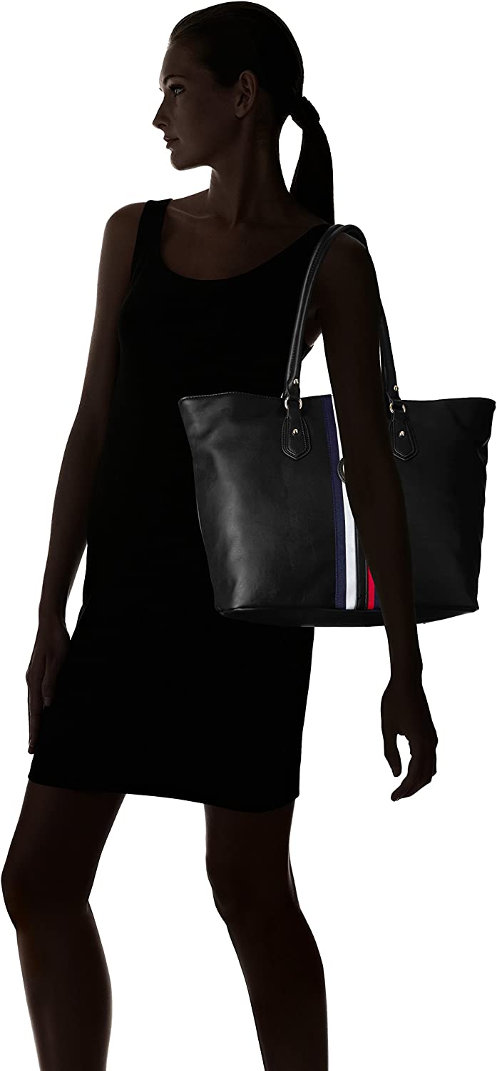 Tote Jaden Plus para Mujer, Talla Única, Cloruro de Polivinilo Negro 6