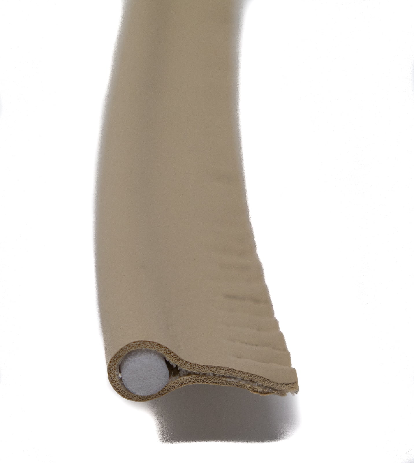 Welt Piping Marine Vinyl Upholstery Trim Dark Tan SAMPLE 3" Boat Auto