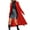 Red, variant on Women's Solid Color Long Sleeve Double Breasted Lapel Slim Fit Wool Blend Coat, Elegant Maxi Trench Coat, Formal & Casual Winter Outerwear for Fashion - Forward Ladies Red XL