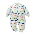 thumbnail image 3 of Baby Onesies Newborn Infant Fleece Thick Warm Jumpsuit Romper Baby Boy Romper Beige 0-3 Months, 3 of 3