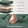thumbnail image 4 of SONGMICS Storage Ottoman Bench, 15 x 43 x 15 Inches, Ottoman with Storage, End of Bed Bench, for Living Room, Bedroom, Retro Green, 4 of 7