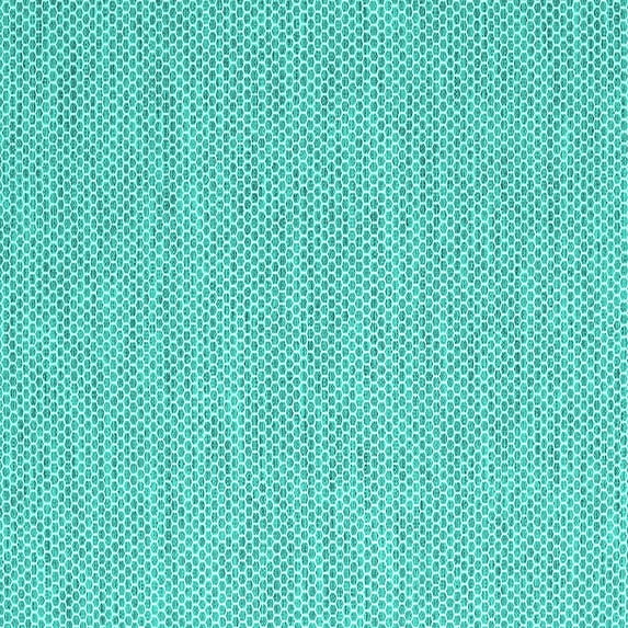 Ahgly Company Machine Washable Indoor Square Abstract Turquoise Blue Contemporary Area Rugs, 4' Square