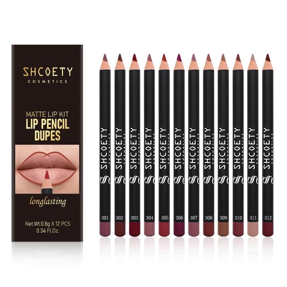 Set de delineador de labios Petansy 12 colores mate a prueba de agua