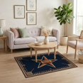 thumbnail image 3 of ODIKA Football Texas Star Emblem With Vintage Sports Pennant Border Design Non-Slip Chair-Friendly for Home Office, Gaming Room, Under Desk, 3 of 7