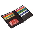 thumbnail image 3 of Marshal Men's RFID Cow Leather European Bifold Wallet Hipster ID Window, 3 of 23