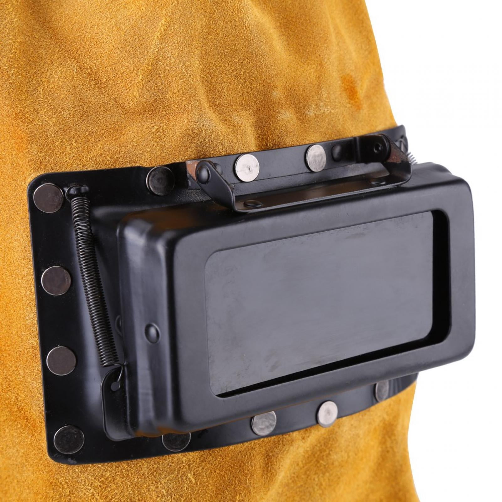 Ccdes   Heat Resistant Breathable Welding Helmet  with Lens, Breathable Welding Helmet, Leather Welding Protect