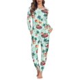 thumbnail image 2 of Conjuntos de Pijamas de manga larga para Mujer, ropa de dormir informal, jersey de casa, regalos de Navidad, primavera y otoño, envío directo, 2 of 4