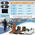 thumbnail image 4 of Ice Cleats Snow Walk Traction Cleats Crampon for Walking on Snow and Ice Upgrade 28 Studs Non-Slip Overshoe Rubber Anti Slip Crampons Slip-on Stretch Footwear, 4 of 7