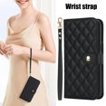 thumbnail image 3 of Allytechgroup Wallet Case for iPhone 11 with Credit Card Slot, RFID Blocking PU Leather Case with Lanyard & Shoulder Strap & Kickstand Shockproof Bumper for Women Men, Black, 3 of 8