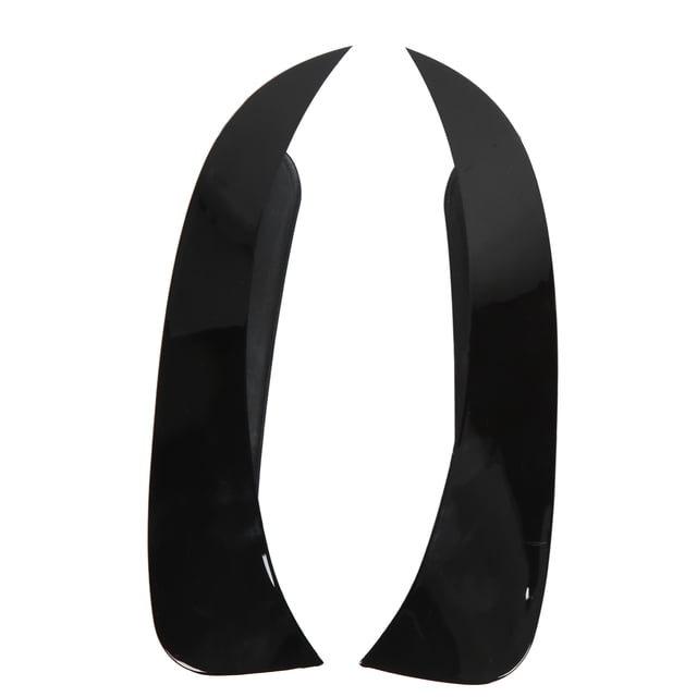 Separadores de labios de parachoques trasero, 2 piezas de parachoques trasero negro brillante, moldura de ventilación de aire, alerón de parachoques trasero confiable y duradero