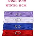 thumbnail image 4 of SHAR Blue Elastic Chair Headband with Buckle - Wedding Chair Bow (10pc), 4 of 5