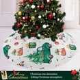 thumbnail image 6 of SKYSONIC Christmas Christmas Tree Skirt Home Decoration Large Round Christmas Tree Skirt for Holiday Party Home Christmas Day Ornaments 35.4 Inch, 6 of 6