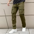 thumbnail image 2 of ZZHZGZ Sweatpants for Men Mens Pants 36X32 Straight Leg Relaxed Fit Twill Cargo L, 2 of 5