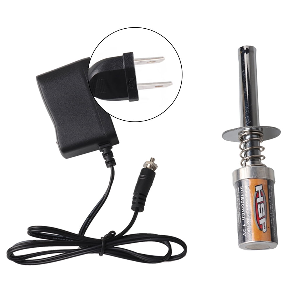 RC Glow Start Charger For 1800mAh Glow With NiMh Battery Nitro Accessories 