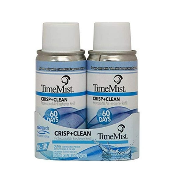 Zep TimeMist Crisp+Clean Refill (2-Pack) 3 Ounces TMFB32PK