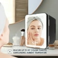 thumbnail image 3 of Icon Beauty Mini Fridge with LED Mirror 6.75in, 4-Liter Compact Mini Cooler with Standard Door, New, 3 of 10