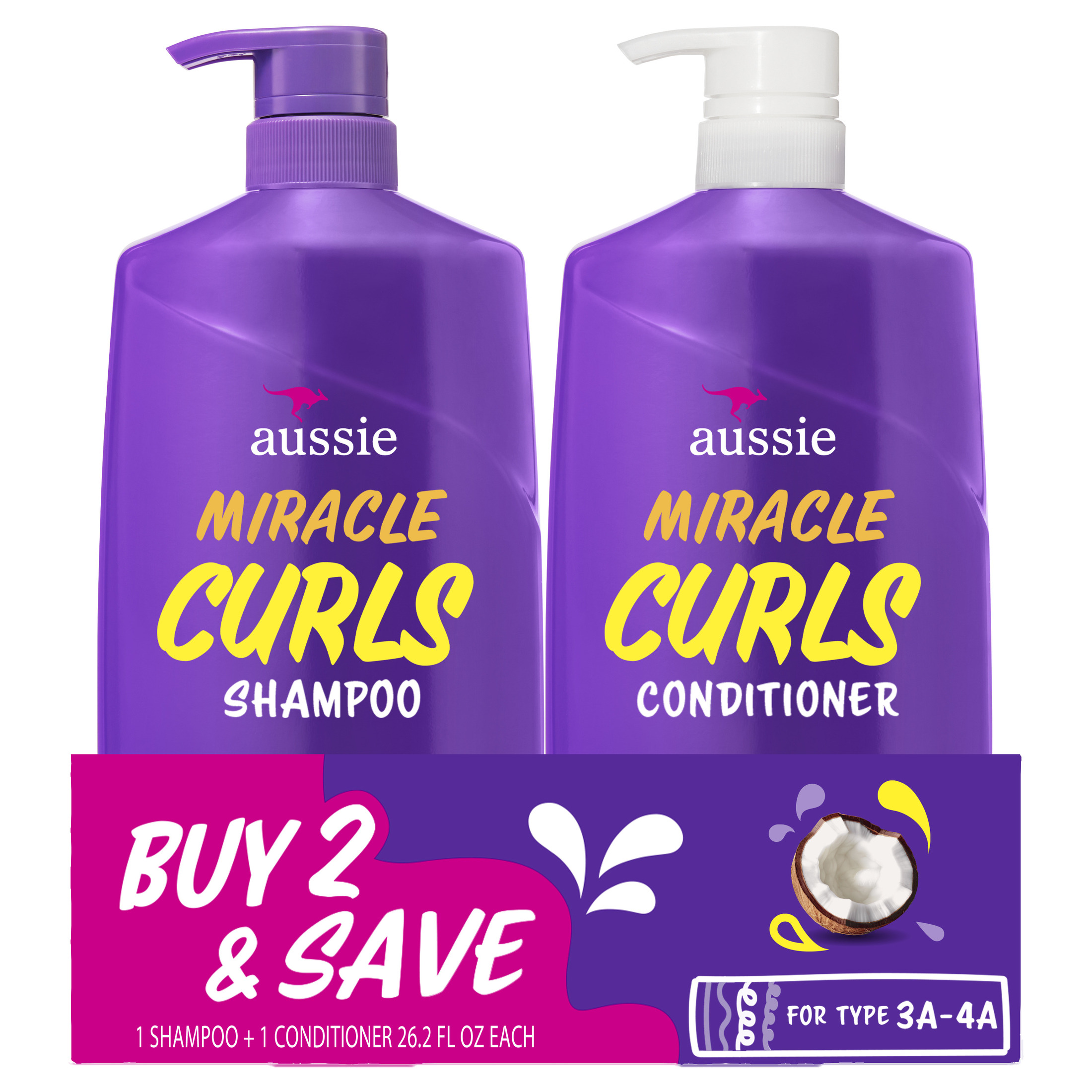Aussie Miracle Curls Shampoo and Conditioner Dual Pack photo 1
