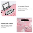 thumbnail image 5 of Lsque Flamingo Printed Luggage Cover, Travel Luggage Protector,Scratch and Dirt Resistant, Fits 18-32 Inch Luggage - Small, 5 of 9