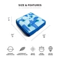 thumbnail image 4 of Big Joe Captain's Caddie No Inflation Needed Pool Float Drink Holder, Paintbrush Blue Double Sided Mesh, Quick Draining Fabric, 2 feet, 4 of 8