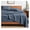 11 - Bering Sea, variant on Queen Sheet Set - Luxury 1800 Ultra-Soft Stonewashed Microfiber - Brushed - Deep Pockets - Easy Fit - Breathable Bedding - Sheet Sets & Pillowcases (Queen, Dusty Blue)