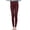 Wine, variant on Fesfesfes Women Leggings Printing Warm Tight Thick Plush Wool Waist Full Length Pants Trousers Leggings On Sale