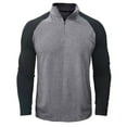 thumbnail image 3 of YYDGH Men's Quarter Zip Pullover Long Sleeve Hiking Running Athletic Shirts Lightweight Outdoor Sweatshirt, 3 of 7