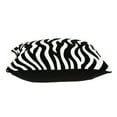 thumbnail image 3 of Parkland Collection PILA11003D Simba Black & White Square Transitional Pillow Cover with Down Insert - 20 x 20 x 7 in., 3 of 10