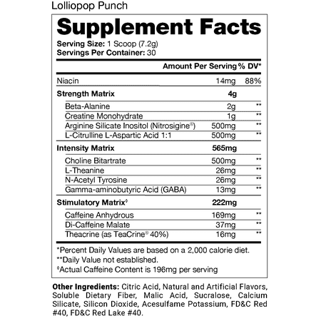 ProSupps Mr. Hyde Signature Pre-Workout Powder Fruit Punch 14.7 oz
