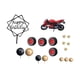 thumbnail image 3 of Adornos para tartas de cumpleaños de motociclistas, para motociclistas, suministros de carreras, motocicletas Estilo A, 3 of 9