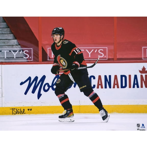 Tim Stutzle Ottawa Senators Autographed 16" x 20" NHL Debut Photograph - Fanatics Authentic Certified