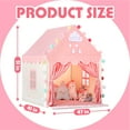 thumbnail image 4 of Wilwolfer Pink Kids Play Tent for Toddlers and Girls Indoor and Outdoor Fun House, 4 of 7